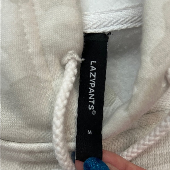 Lazypants Oversized Relaxed Fit Women’s Fleece Hoodie, Size Medium - Picture 12 of 13